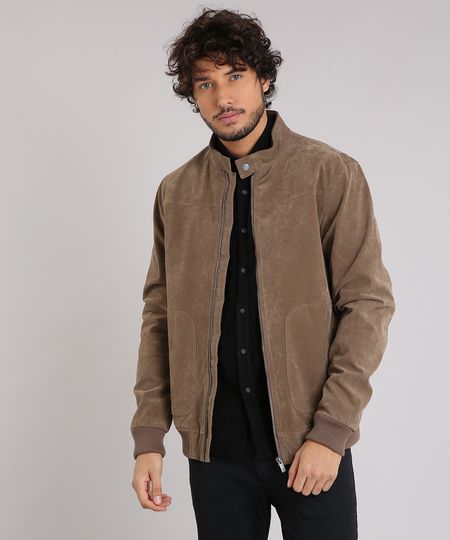 Jaqueta-Masculina-Bomber-em-Suede-com-Bolsos-Kaki-8851198-Kaki_1 Jaqueta-Masculina-Bomber-em-Suede-com-Bolsos-Kaki-8851198-Kaki_1