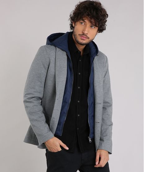 Blazer-Masculino-2-em-1-com-Capuz-Removivel-Cinza-Mescla-8871142-Cinza_Mescla_1
