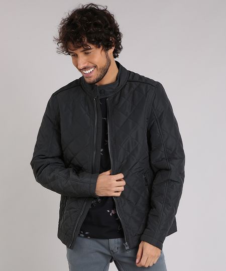 Jaqueta-Masculina-Matelasse-com-Bolsos-Chumbo-8868631-Chumbo_1 Jaqueta-Masculina-Matelasse-com-Bolsos-Chumbo-8868631-Chumbo_1
