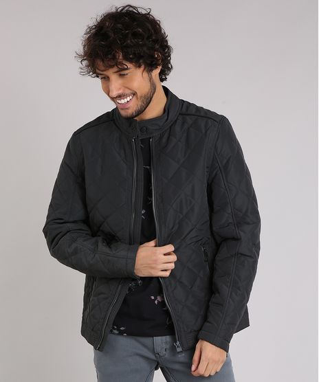 Jaqueta-Masculina-Matelasse-com-Bolsos-Chumbo-8868631-Chumbo_1