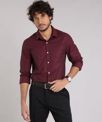 Camisa-Masculina-Comfort-Manga-Longa-Vinho-9138610-Vinho_1
