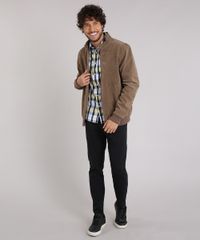 Camisa-Masculina-Slim-Xadrez-Manga-Longa-Amarelo-Claro-8897346-Amarelo_Claro_3