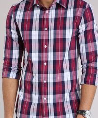 Camisa-Masculina-Slim-Xadrez-Manga-Longa-Vinho-8897334-Vinho_4