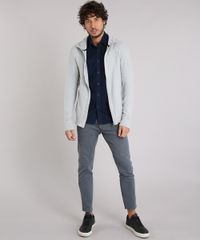 Jaqueta-Masculina-em-Trico-Gola-Alta-Manga-Longa--Cinza-Mescla-Claro-8848976-Cinza_Mescla_Claro_3