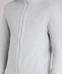 Jaqueta-Masculina-em-Trico-Gola-Alta-Manga-Longa--Cinza-Mescla-Claro-8848976-Cinza_Mescla_Claro_4