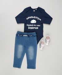 Body-Infantil--Aproveitem-Porque-Eu-Vou-Dormir--Manga-Longa-Decote-Redondo-em-Algodao---Sustentavel-Azul-Marinho-8922359-Azul_Marinho_3