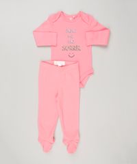 Body-Infantil--Papai-Me-Faz-Sorrir--Manga-Longa-Decote-Redondo-em-Algodao---Sustentavel-Rosa-8922352-Rosa_3