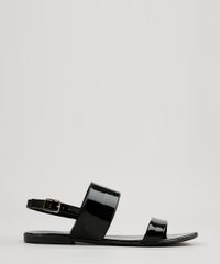 Rasteira-Feminina-em-Verniz-com-Tiras-Preta-9215007-Preto_1