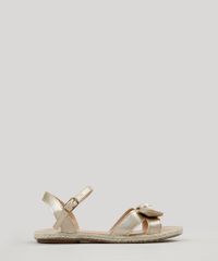 Sandalia-Infantil-Metalizada-com-Laco-Dourada-9204649-Dourado_1
