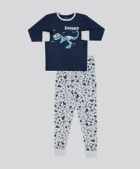 Pijama-Infantil-Dinossauro-Manga-Longa-Gola-Careca-em-Moletom-Cinza-Mescla-9133206-Cinza_Mescla_1