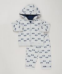 Conjunto-Infantil-Mickey-de-Blusao-com-Capuz-e-Ziper---Calca-em-Moletom-Cinza-Mescla-8949656-Cinza_Mescla_1