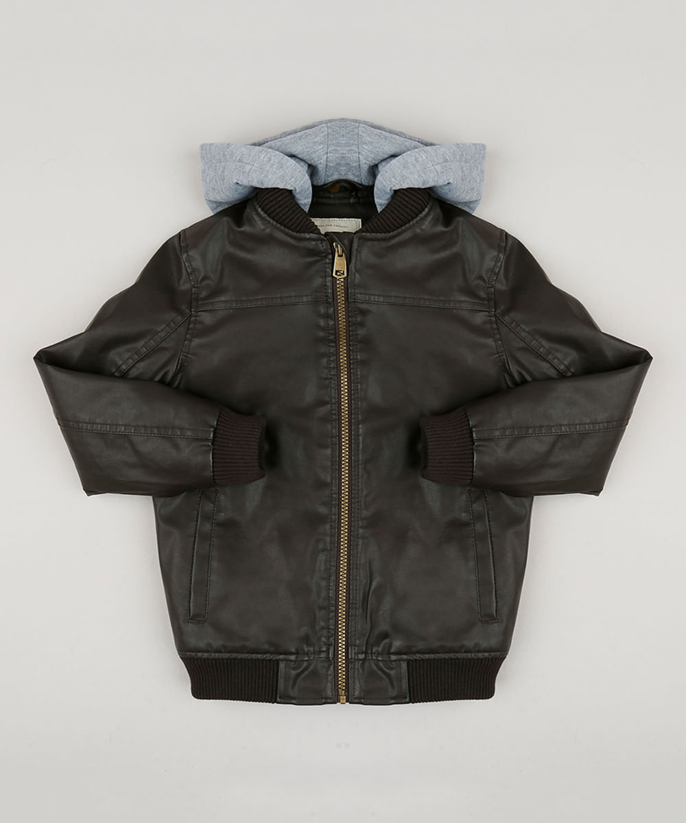 jaqueta bomber com capuz