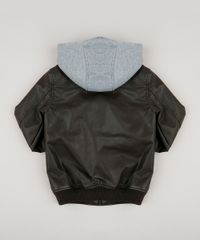 Jaqueta-Infantil-Bomber-com-Capuz-Removivel-em-Moletom-Marrom-8855737-Marrom_2