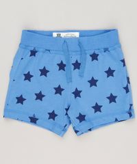 Short-Infantil-Leao-Estampado-de-Estrelas-em-Algodao---Sustentavel-Azul-8941301-Azul_2