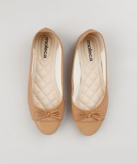 Sapatilha-Feminina-Moleca-Bico-Redondo-Tresse-com-Laco-Bege-9237392-Bege_4