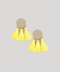 Brinco-Feminino-Brasil-com-Tassel-Amarelo-9218927-Amarelo_1