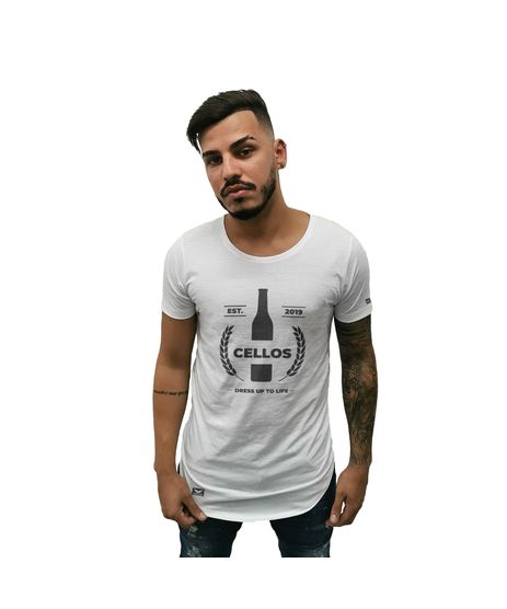 camiseta longline masculina c&a