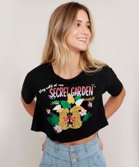 Camiseta-Cropped--Secret-Garden--Manga-Curta-Decote-Redondo-Preta-9983431-Preto_5