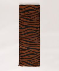 Lenco-Feminino-Estampado-Animal-Print-Zebra-Marrom-9841675-Marrom_3