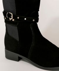 Bota-Feminina-Bebece-Montaria-Cano-Alto-e-Tachas-Salto-Baixo-Preta-9985434-Preto_4