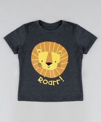 Camiseta-Infantil-Leao-Manga-Curta-Gola-Careca-Cinza-Mescla-Escuro-9943046-Cinza_Mescla_Escuro_1