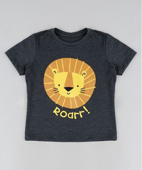 Camiseta-Infantil-Leao-Manga-Curta-Gola-Careca-Cinza-Mescla-Escuro-9943046-Cinza_Mescla_Escuro_1