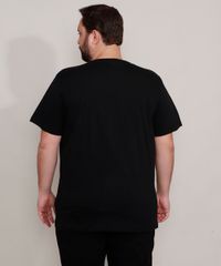 Camiseta-de-Algodao-Plus-Size-Lilo-e-Stitch-Manga-Curta-Gola-Careca-Preta-9989059-Preto_4