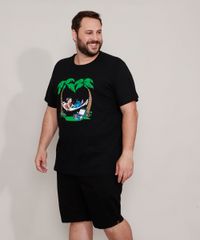Camiseta-de-Algodao-Plus-Size-Lilo-e-Stitch-Manga-Curta-Gola-Careca-Preta-9989059-Preto_6