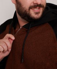 Blusao-de-Moletom-Plus-Size-Raglan-com-Capuz-e-Bolsos-Caramelo-9973677-Caramelo_4 Blusao-de-Moletom-Plus-Size-Raglan-com-Capuz-e-Bolsos-Caramelo-9973677-Caramelo_4