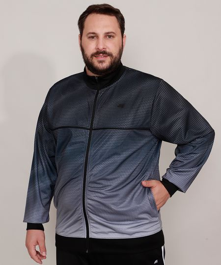 Jaqueta-Plus-Size-Esportiva-Ace-Estampada-Degrade-com-Bolsos-e-Vivo-Contrastante-Gola-Alta-Cinza-9973684-Cinza_1