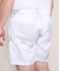 Short-Relaxed-Plus-Size-Estampado-de-Folhagem-com-Cordao-e-Bolsos-Branco-9982533-Branco_2
