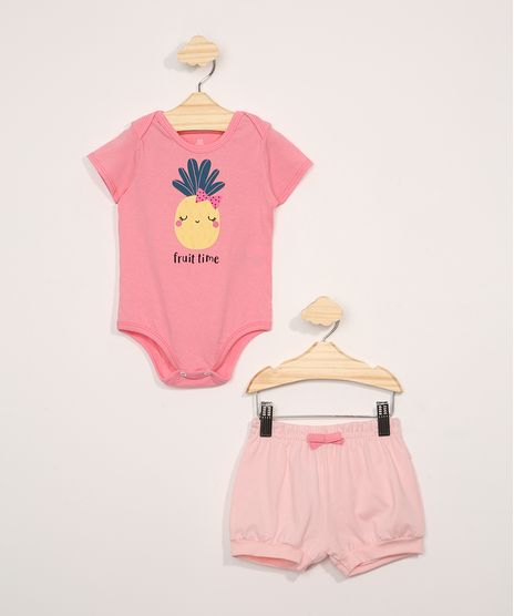 Conjunto-Infantil-Body-Manga-Curta-Abacaxi---Short-Rosa-9967581-Rosa_1