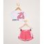 Conjunto-Infantil-de-Blusa-Manga-Curta-Cropped-Preta---Short-Running-Rosa-9979198-Rosa_1_1