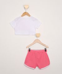 Conjunto-Infantil-de-Blusa-Manga-Curta-Cropped-Preta---Short-Running-Rosa-9979198-Rosa_1_2