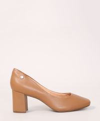 Scarpin-Feminino-Bico-Redondo-Salto-Medio-Grosso-Via-Uno-Caramelo-9990758-Caramelo_2