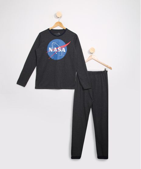 Pijama-Juvenil-Manga-Longa-NASA-Cinza-Mescla-9983653-Cinza_Mescla_1