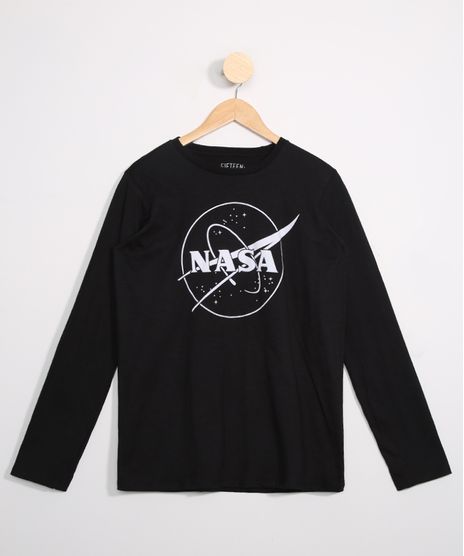 Camiseta-Juvenil-Nasa-Manga-Longa-Preta-9979953-Preto_1