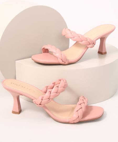Tamanco-Feminino-Salto-Medio-Trancado-Oneself-Rosa-9991520-Rosa_1