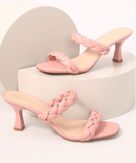 Tamanco-Feminino-Salto-Medio-Trancado-Oneself-Rosa-9991520-Rosa_1