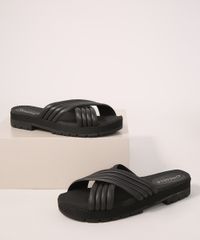 Rasteirinha-Feminina-Flatform-com-Tira-Cruzada-Oneself-Preta-9990707-Preto_1