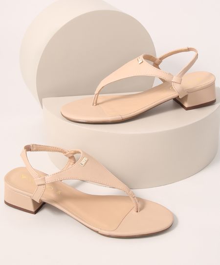 Sandalia-Feminina-Salto-Medio-Via-Uno-Bege-9990546-Bege_1