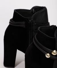 Bota-Feminina-Cano-Curto-Salto-Grosso-Alto-Bico-Fino-com-Suede-e-Tiras-Beira-Rio-Preta-9986112-Preto_7