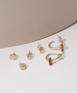 Kit-de-3-Brincos-com-Argola-e-Strass-Folheados-Dourado-9986843-Dourado_1