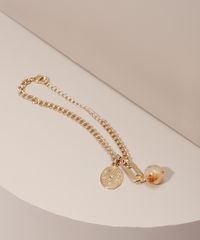 Pulseira-com-Pingente-de-Medalha-e-Pedra-Dourada-9986844-Dourado_1