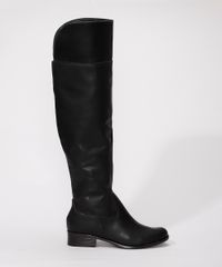 Bota-Feminina-Over-the-Knee-Montaria-Salto-Baixo-Bico-Redondo-Via-Uno-Preta-9980127-Preto_3