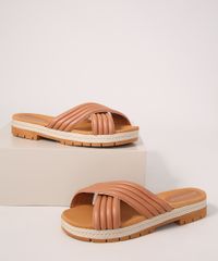 Rasteirinha-Feminina-Flatform-com-Tira-Cruzada-Oneself-Caramelo-9990708-Caramelo_1