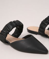 Mule-Feminino-Bico-Fino-com-Franzido-Via-Uno-Preto-9990780-Preto_4