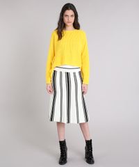 Sueter-Feminino-em-Tricot-com-Ilhos-e-Tiras--Amarelo-9250728-Amarelo_6