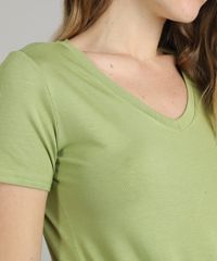 Blusa-Feminina-Basica-Decote-V-Manga-Curta-Verde-Claro-9551021-Verde_Claro_4
