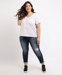 Blusa-Feminina-Plus-Size-Manga-Curta-Decote-V-Roxo-Claro-9952769-Roxo_Claro_3